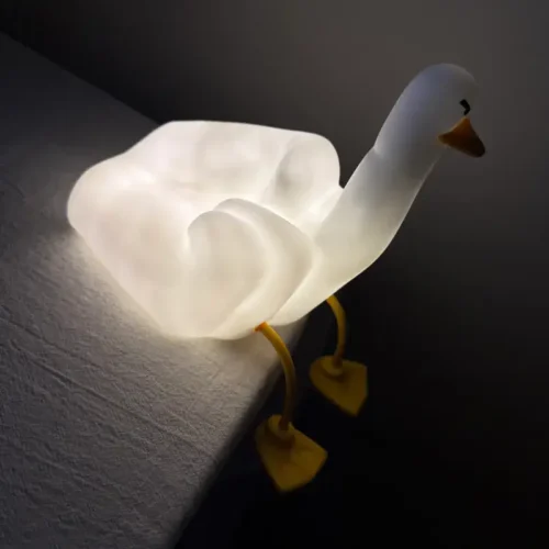 【現貨】中指鴨搞笑拍拍夜燈